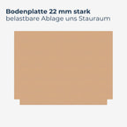 Bodenplatte MDF Massiv