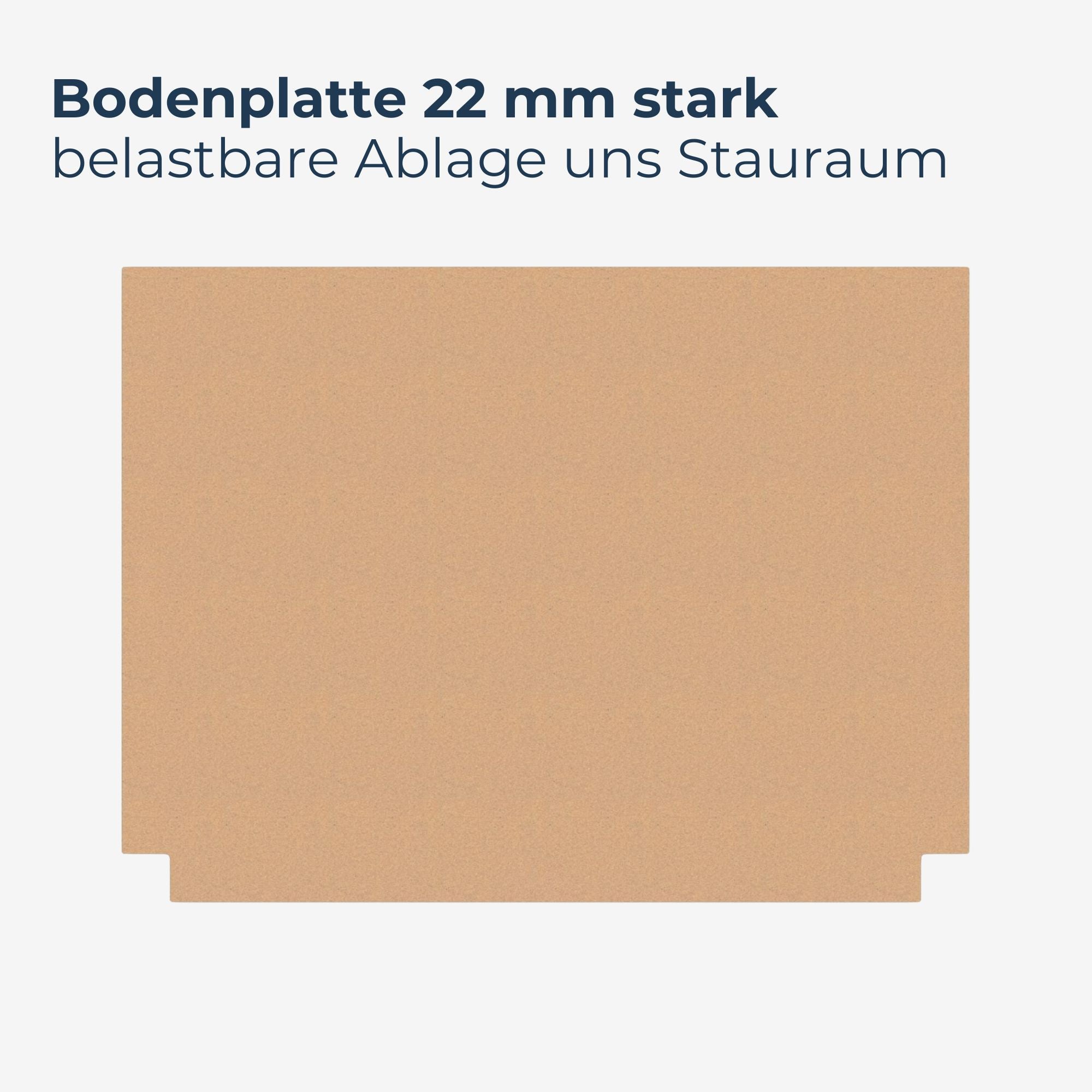 Bodenplatte MDF Massiv