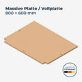 GLUTBERG TOOLS MDF massive Platte, Vollplatte, 22 mm starkes MDF, Format 800 × 600 mm, Made in Germany