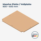 GLUTBERG TOOLS MDF massive Platte, Vollplatte, 22 mm starkes MDF, Format 800 × 600 mm, Made in Germany